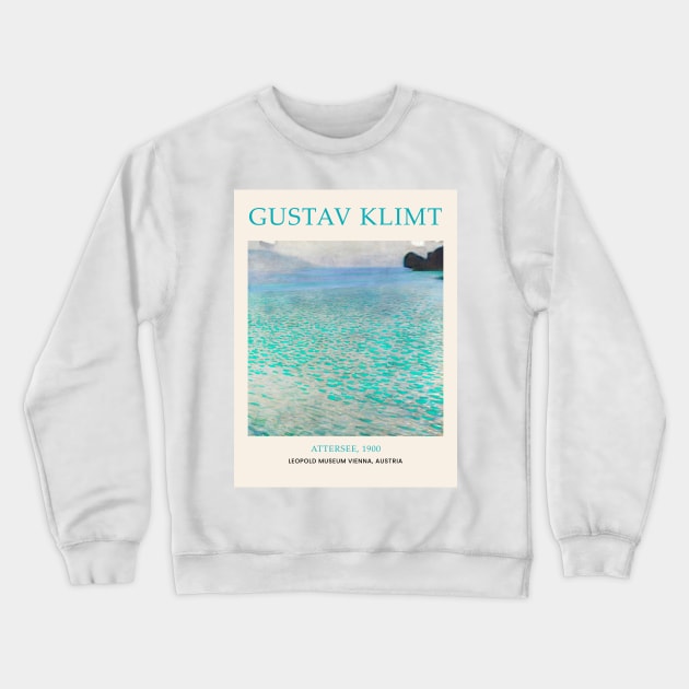 Gustav Klimt Attersee Painting Crewneck Sweatshirt by VanillaArt